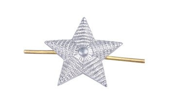 M1943 silver rank star for shoulder straps - 20 mm - surplus