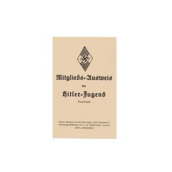 Hitlerjugend Mitgliedsausweis - repro, unfilled