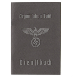 Dienstbuch Organisation Todt  - repro