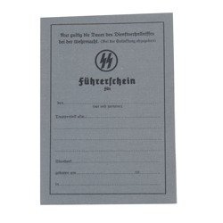 SS Führerschein, driver's license - repro