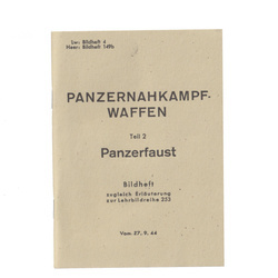 Panzernahkampf Waffen Panzerfaust manual - repro