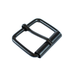 Steel 25 mm buckle, matte black, German type - replica