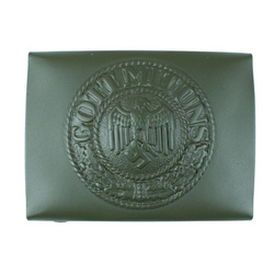 Wehrmacht "Koppelschloss" belt buckle, steel, green - repro