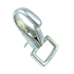 German-type snap hook, 20 mm, galvanized - replica