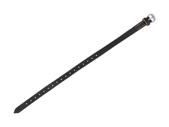 WH/SS equipment strap - black leather - repro