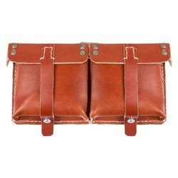 G43 double ammo pouch - brown - repro