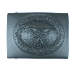 Luftwaffe "Koppelschloss" belt buckle, steel, Blaugrau - repro