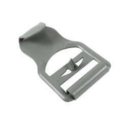 Steel buckle-hook for harness, matte gray - repro