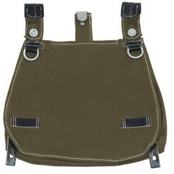 Early war German M31 breadbag with black leather - repro