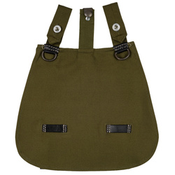 German M31 bread bag with black leather - repro