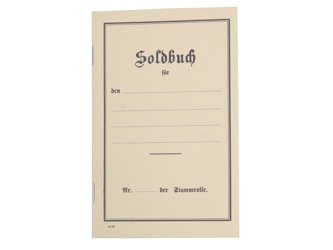 WW1 German soldier paybook - repro