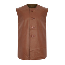 British Army Jerkin Leather Waist Coat - repro