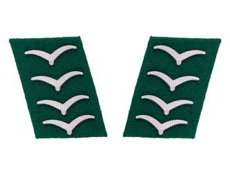 Luftwaffe collar tabs - field divisions,Hauptgefreiter rank - repro