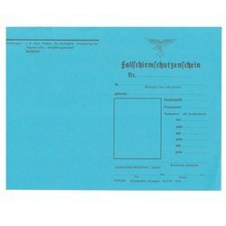 Fallschirmschützenschein - repro, unfilled