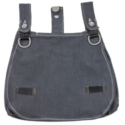 LW M31 breadbag, late war model with black leather - repro