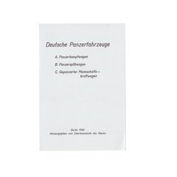 Deutsche Panzerfahrzeuge - repro