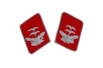 LW anti-aircraft artillery collar tabs - Oberleutnant - pair - repro