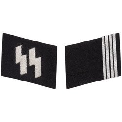 SS collar tabs - Rottenführer - repro