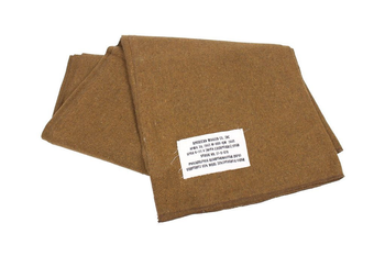 US Army wool blanket, mustard brown