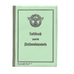 Polizei Soldbuch - repro, unfilled