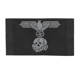 M43 trapezoid insignia, SS, non folded version, BeVo, black - repro