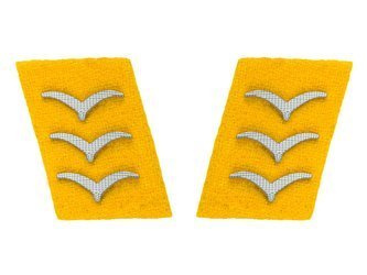 Luftwaffe collar tabs - flying personnel, Obergefreiter- repro