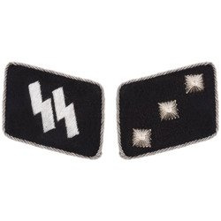 SS collar tabs - Untersturmführer - repro