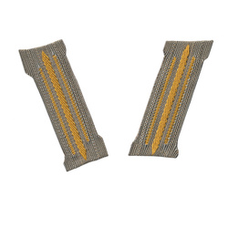 M35 Kragenspiegel, WH tropical collar tabs, folded, yellow version - repro