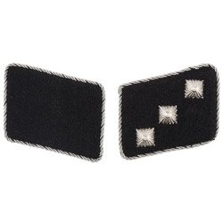 Early SD collar tabs - Untersturmführer - repro