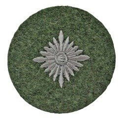WH Oberschutze patch, feldgrau, wool
