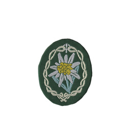 Sleeve patch Gebirgsjäger, BeVo, dark green - folded version