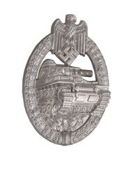 Tank Assault badge - silver - repro