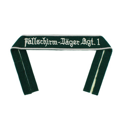 LW cuff title "Fallschirm-Jäger Rgt. 1" - wool, NCO version