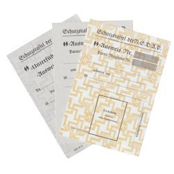 Schutzstaffel Ausweis - repro, unfilled