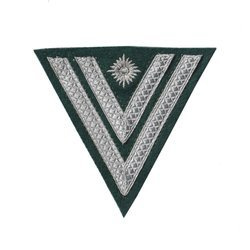 Stabsgefreiter chevron - dark green - repro