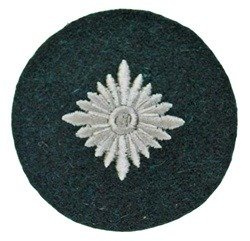 WH Oberschutze patch, dark green, wool