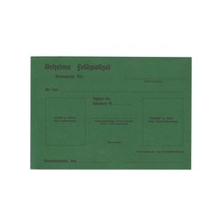 Geheime Feldpolizei Ausweis - repro, unfilled