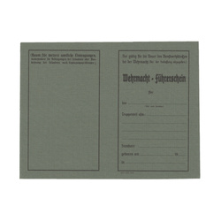 WH Führerschein, driver's license - repro