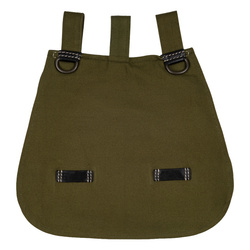 German M44 bread bag with black leather - repro