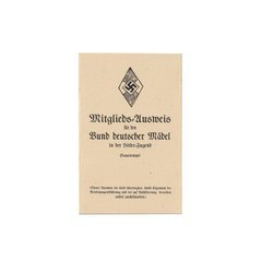 Bund Deutscher Mädel Mitgliedsausweis - repro, unfilled