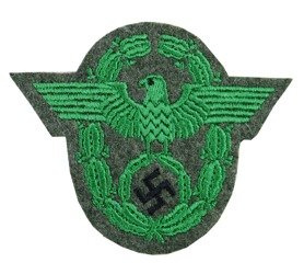 Schutzpolizei Adler - sleeve patch, green - repro