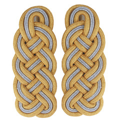 LW General shoulder boards - white piping - repro