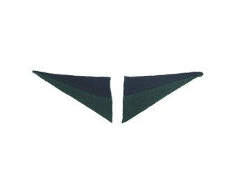 M1945 collar tabs for artillery - repro