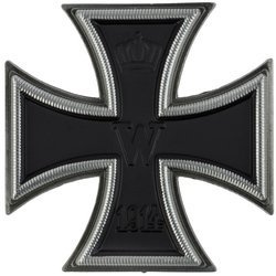 Iron Cross 1st Class 1914, pin mount, antiqued - repro