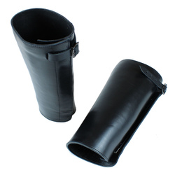 Black leather gaiters - replica