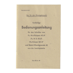 Leuchtpistole granate, manual - repro