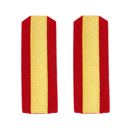 RIA Service officer cadet shouder straps - carmine - repro