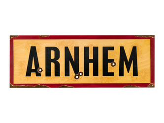 ARNHEM road sign - repro