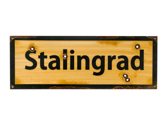 STALINGRAD road sign - repro