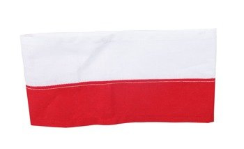 White and red Polish Home Army armband - blank